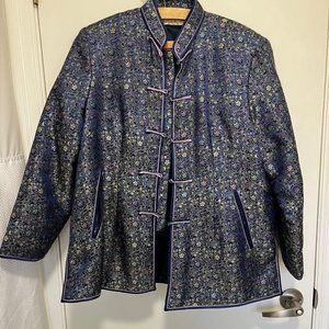 XL "Jinshicai" brand colourful shimmery unique paisley blazer